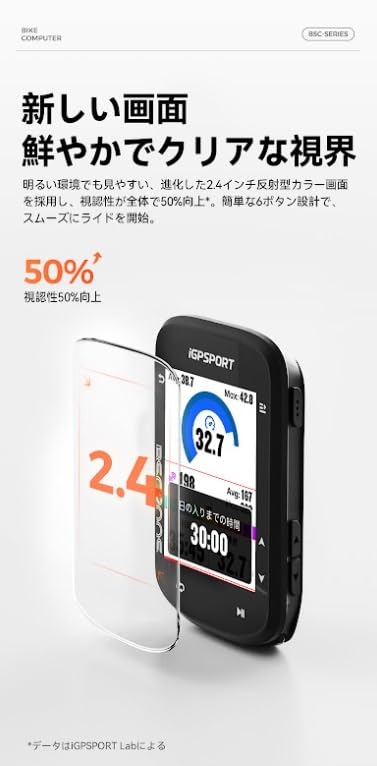 Amazon.co.jp: 正規品 iGPSPORT BSC200S 2.4インチ カラー