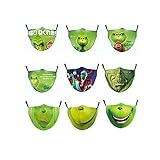naquadem pferd preis  NAQ Timess Mund und Nasenschutz 22.5 * 13.5cm Wiederverwendbar Multifunktionstuch 3D Lustig Waschbar Damen Herren Unisex Mundschutz Nasenschutz Bandana Halstuch für Erwachsene (A1-22.5cm-9pcs)