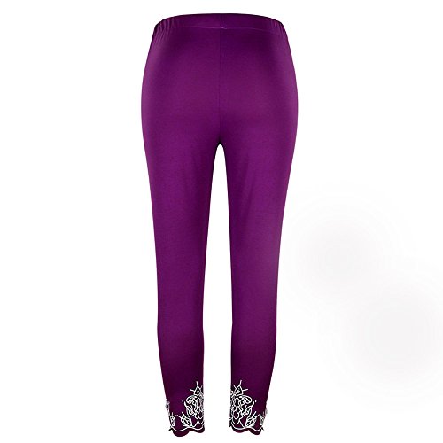 Legging imprimé anti-glisse taille mi-élastique running actif - 4