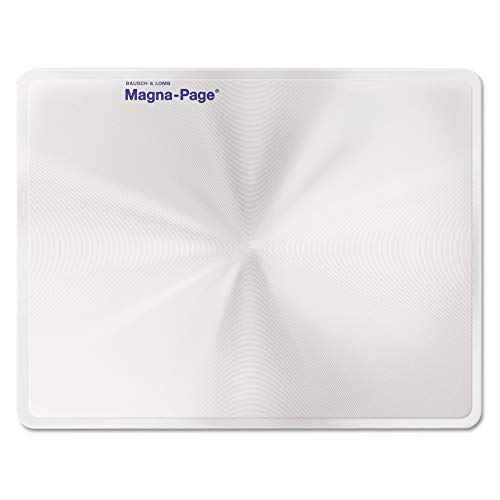 Bausch & Lomb 819007 2X Magna-Page Full-Page Magnifier w/Molded Fresnel Lens, 8 1/4-Inch x 10 3/4-Inch