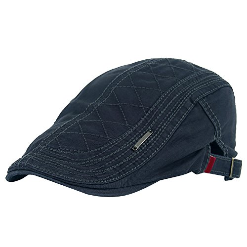 Herren Schiebermütze Vintage Gatsby IVY Irish Newsboy Caps Jagdmütze, dunkelgrau, Einheitsgröße Cover