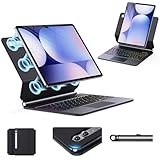 Keyboard Case for Samsung Galaxy Tab S10+ Plus/S9+ Plus/S9 FE+ Plus/S8+ Plus/S7+ Plus/S7 FE Case for 12.4' with Multi-Touch Trackpad - Magic-Style Magnetic – Backlight -Floating Cantilever Stand