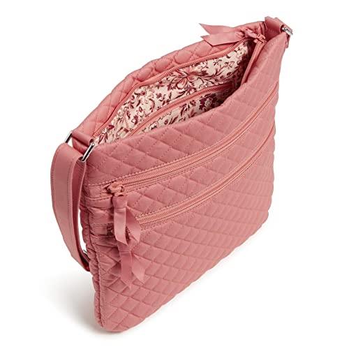 Image of Vera Bradley Women's Cotton Triple Zip Hipster Crossbody Purse
