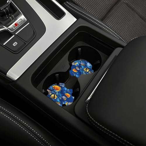2 Piezas Posavasos para Portavasos de Carro miniatura 7