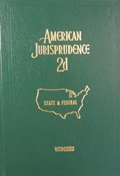 Hardcover American Jurisprudence 2d (State and Federal, volume 81, Witnesses Book