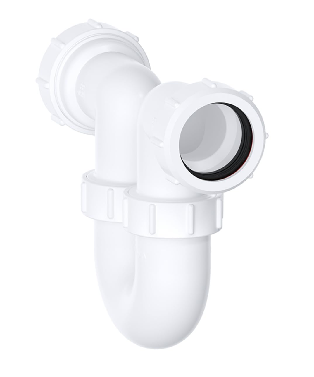 Siphon en P pivotant pour évier de 40 mm conforme à la norme BS EN 274-1:2002. Avec rondelle d'étanchéité EPDM et joint d'étanchéité de 75 mm. Siphon de lavabo, idéal pour une solution efficace de