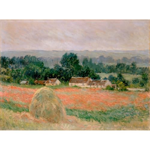 Toile Monet Meules de foin à Giverny finition d'art supérieure