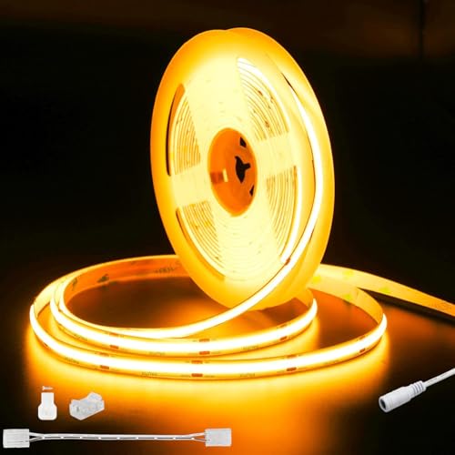 Tira LED COB 6.1 m 2000K luz cálida con control WiFi miniatura 2