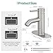 Bathroom Faucet Brushed Nickel One-Handle, Modern one Hole Bathroom Sink Faucet Lavatory Faucet with Deck