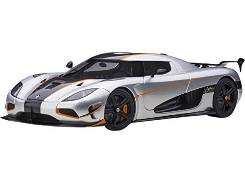Auto Art Models Koenigsegg Agera RS 1/18 Plata Lunar miniatura 2