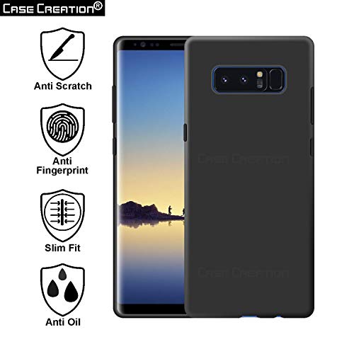 Image of Case Creation Luxurious OG Series for Samsung Galaxy C7 Pro Case Cover,Anti-Dirty Slim Case Frosted Matte Cute Candy TPU Raised Bezel (Splash of Color) Back Cover for Samsung C7 Pro -Black