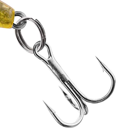 Iscas falsas, 5 peças/conjunto de 4,5 cm iscas artificiais biônicas de pesca com ganchos agudos afia