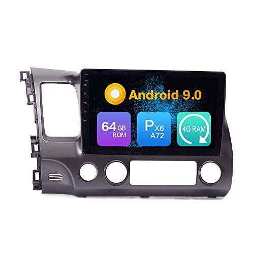 Android 10 Autoradio Car Navigation Stereo Multimedia Player GPS Radio 2.5D Touch Screen forHonda Civic 2004-2011