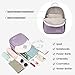 LOVEVOOK Mini Backpack Purse for Women, Small Fashion Backpack, Lightweight Cute Daypack for Travel Dating Purple-Cream
