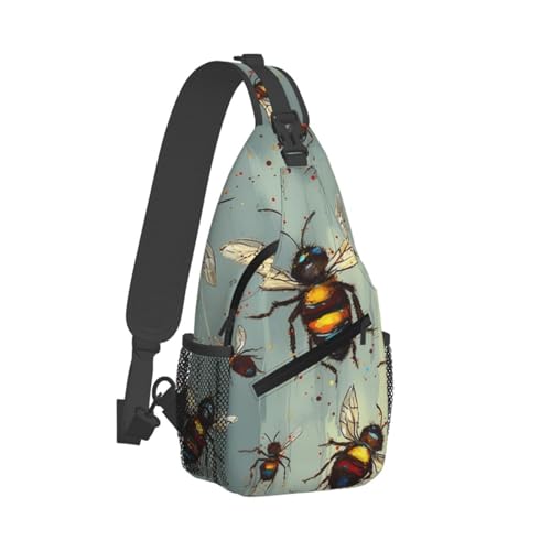 Bolso Cruzado tipo Sling para Mujer y Hombre Negro miniatura 7