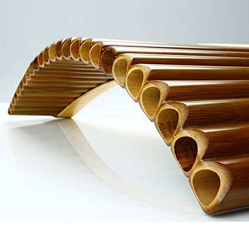 Professional Pan Flute Chinese Traditional Musical Instrument Pan Pipes Easy to Learn in 25 Pipes C Key (25-C-RT) - Thumbnail 4