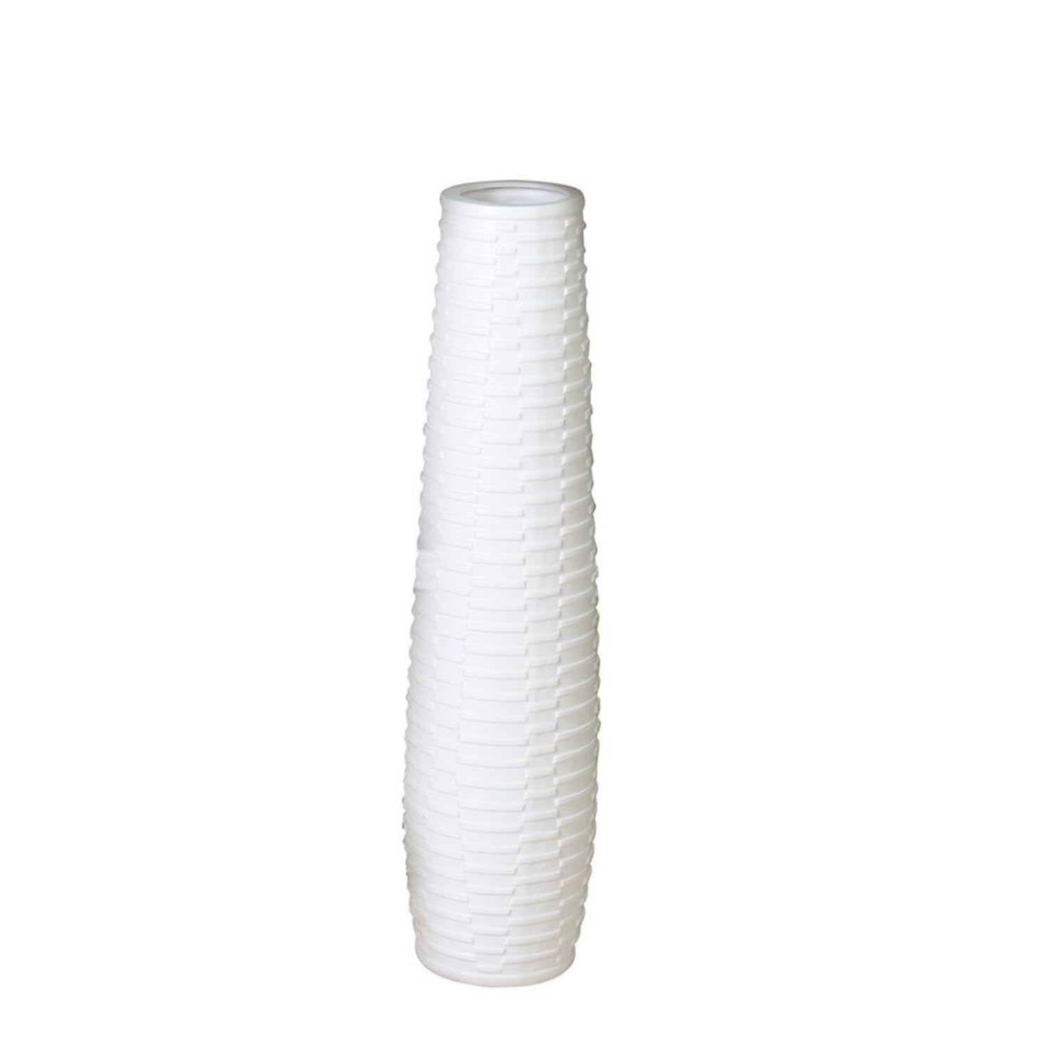 Casablanca Vase Catania Ker.weiß,H.59/D.16cm