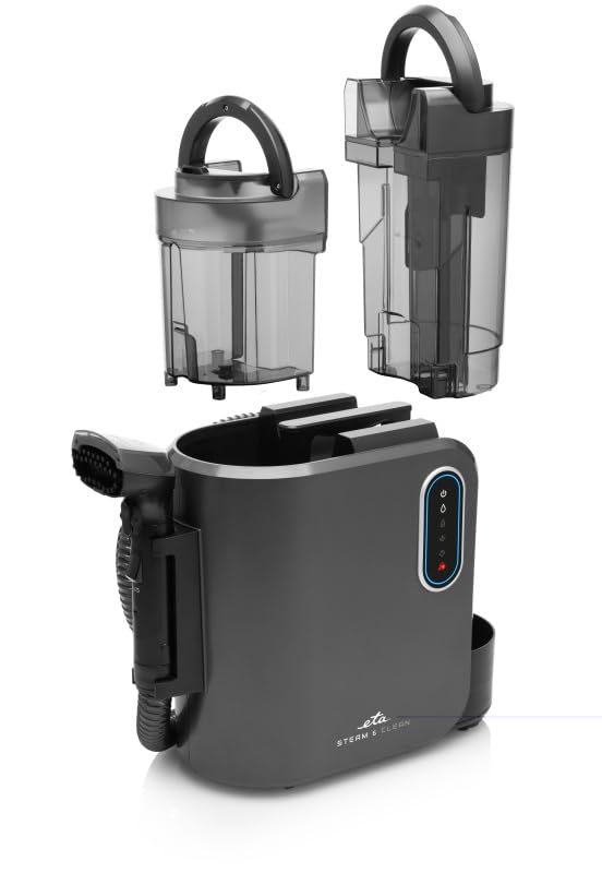 ETA Steam Clean I 13kPa I Limpiador de vapor multifunción, limpiador de alfombras, limpiador de tapicería, limpiador de manchas para alfombras, sofá, tapicería, escaleras, coche, 4 modos de limpieza