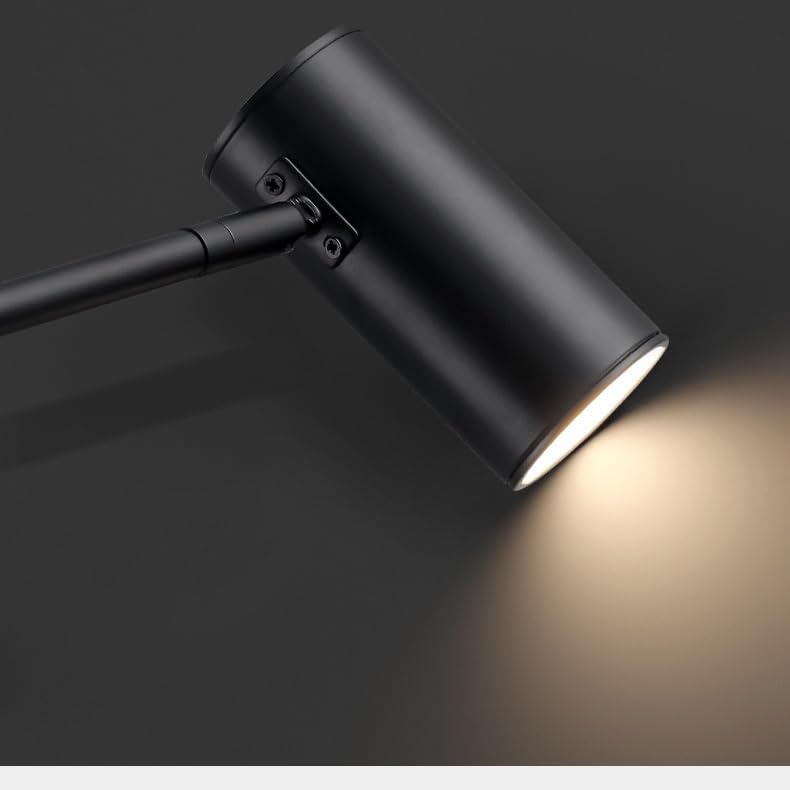 Image of Swing Arm Wall Lamp 5W LED 3000k Warm White for Living Room, Indoor Metal Wall Light with Adjustable Lighting Angle for Bedroom, Study Room, Hotel