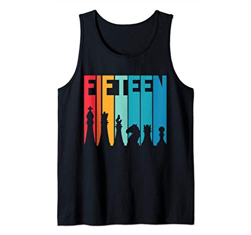 Regalo del 15 cumpleaños ajedrez jugador de ajedrez Camiseta sin Mangas