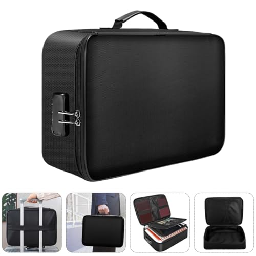 Bolsa ignífuga de silicona con cremallera y gran capacidad para documentos 7