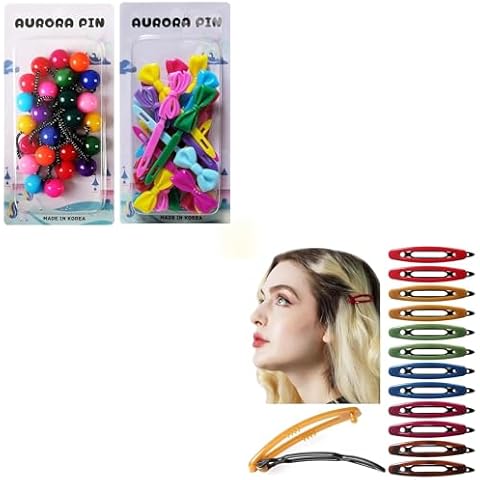 AURORA PIN BGP23-39 Barrettes for Girls, SN4 Plastic Hair Clips for Women Cover
