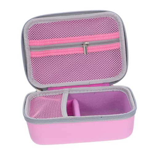 HOMSFOU Estuche De Almacenamiento Portátil De Eva para Cámara Digital Mini Impresora De Etiquetas Y Accesorios A Prueba De Golpes Y Rayones Ideal para Viajes Rosado