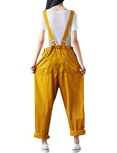 Jumpsuits de mezclilla con algodón Youlee, el mono de mujer transpirable de primavera 4