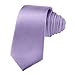 JUNMEISI Lilac Lavender Ties For Men Solid Pure Color Tie 3.15