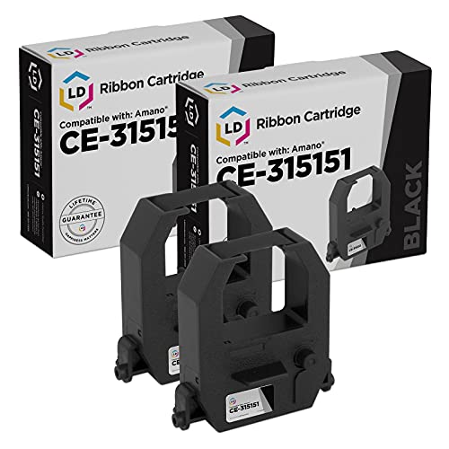 Cinta Compatible de Impresora Amano Negro 2-Pack miniatura 1