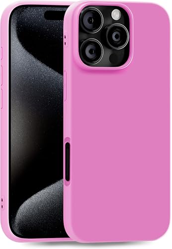 MyGadget Hülle kompatibel mit Apple iPhone 16 Pro Max - robuste Handyhülle TPU Case Slim Silikonhülle - Back Cover Kratzfest Schutzhülle matt Rosa Lila