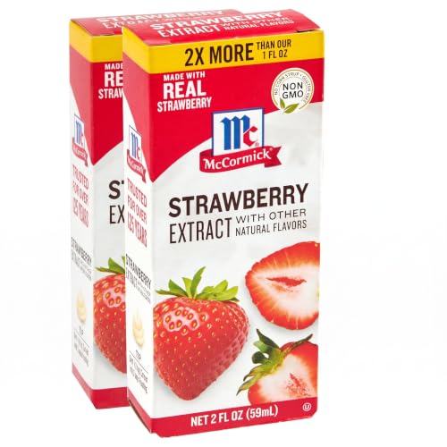 McCormick Strawberry Extract with Other Natural Flavors, 2 fl oz (Pack of 2)