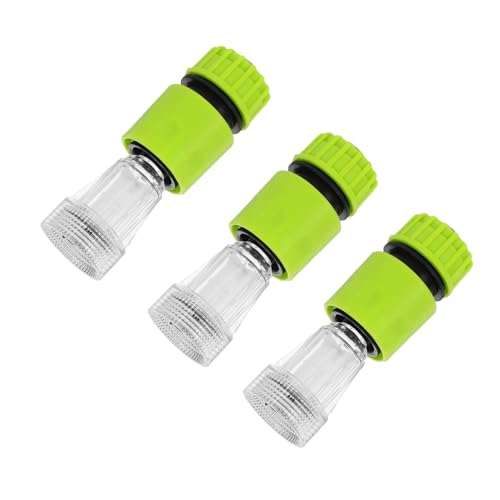 LAPYAPPE 3セット 高圧洗浄機用透明フィルター付き水道ホース接続アダプター 車洗車用品対応 多用途保護機能付きクイックコネクト洗車機ホ
