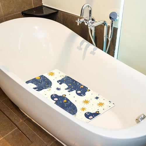 Tapis de bain antidérapant contre les glissades bébé avec ventouses PVC
