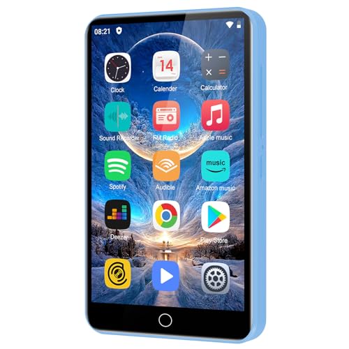 80GB MP3 Player with Bluetooth and WiFi, ZAQE Full Touchscreen MP4 MP3 Player with Spotify, Audible, Amazon Music, Android Music Player with Speaker, FM Radio, E-book, Up to 1TB 80GB MP3 Player with Bluetooth and WiFi, ZAQE Full Touchscreen MP4 MP3 Player with Spotify, Audible, Amazon Music, Android Music Player with Speaker, FM Radio, E-book, Up to 1TB