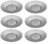 Dynore Stainless Steel 6 Pcs Saucers for Serving Tea/Coffee