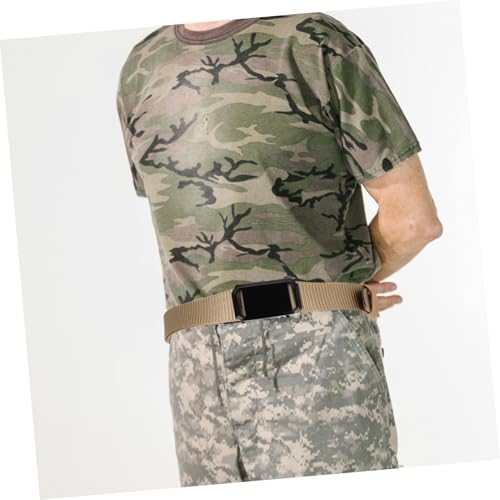 Happyyami Automatic Buckle Ratchet Belt for Men Breathable Nylon Casual Belt Adjustable for Young Students4