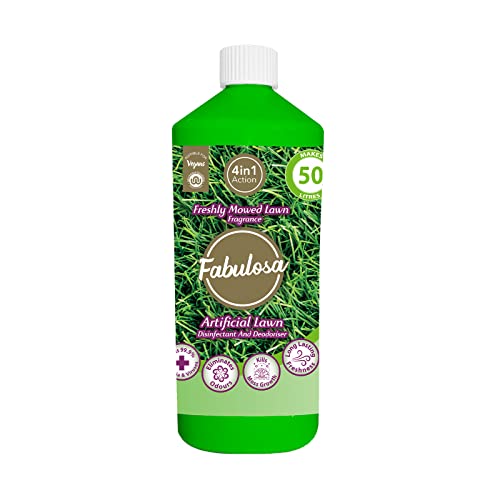 Fabulosa 4 in 1 All Purpose Disinfectant and Deodoriser, Pet Friendly Moss Growth Killer and Artificial Grass Cleaner, 1L, Individual, Freshly Mowed Lawn