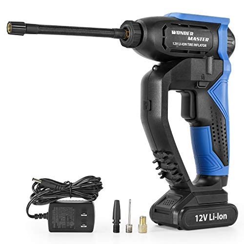 Cordless air Compressor Tire Inflator Rechargeable Cordless Operated Portable Hand Held Electric Power