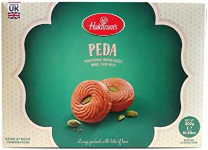Haldiram's Peda 300g | The Iconic Indian Delicacy | Sweets on Every Occasions Rich Flavour - 300g