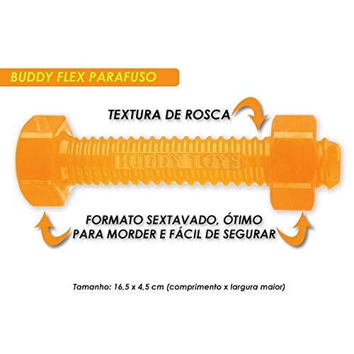 Brinquedo Para Cachorro Mordedor Parafuso Flex Buddy Toys