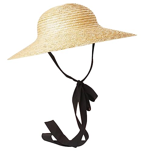 BESPORTBLE Wide Brim Straw Hat Sun Protection Hat for Beach Outdoor Activities and Parties Stylish Weaving Design for Boys for Summer Fun Khaki