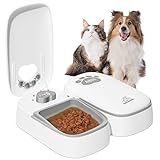 Automatic Cat Feeder Wet Food 2 Cat, 2 Meal Smart Pet Feeder, Low Noise Timed Feeder for Cats & Dogs
