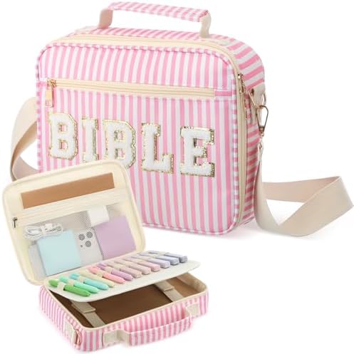 APLUFINE Bible Cover For Women - Soft Carrying Book Case With Accessories - Holder For Girls - Carrier Sleeve - Church Bag - View #7