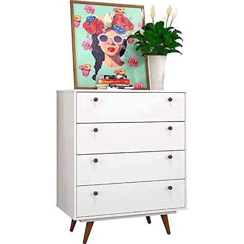 Cômoda Retrô Plus 4 GV Branco Acetinado