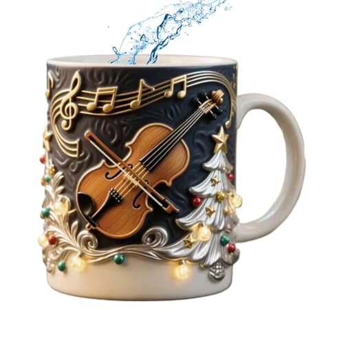 クリスマス コーヒー マグ - レジン製ドリンク容器,祝祭用コーヒーマグカップ,朝のルーティン、誕生日パーティー、ホームデコレーション、仕事、リラックスする瞬間、週末のレジャー用