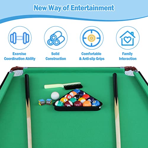 Vocheer Pool Table, 55 Inch Folding Pool Table Steady Billiard Table Space Saving Table For Kids And Adults With All Accessories Included #TOP3