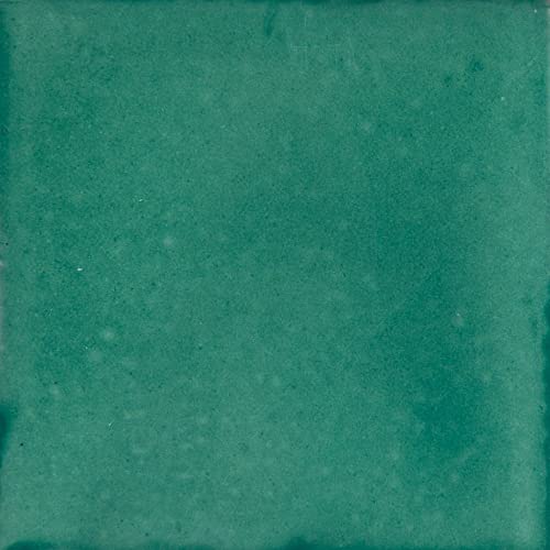 Cerames- Light Green Verde Cana Deslavad Mexican Solid Color Tiles Backsplash 4X4 | Pack Of 90 Handmade Tiles | Talavera Bathroom And Kitchen Splashbacks Tiles #TOP1