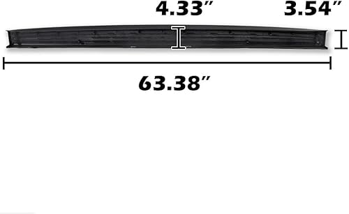 Miniatura 9 de PIT66 Tapa de moldura para portón trasero, compatible con Ford F150 2009-2014 (no compatible con el modelo Flareside), cubierta superior protectora,