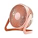 Allegorly Mini-Blattloser Tischventilator Kleiner tragbarer USB-Mini-Tischventilator. 360 ° drehbarer Tischventilator für Home Office Schlafzimmer Schlafsaal Schlafender Ventilator (Orange, One Size)